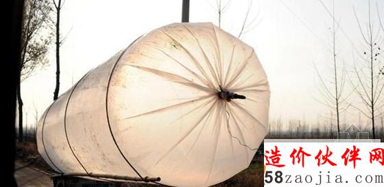 “巨型塑料袋”中灌满天然气
