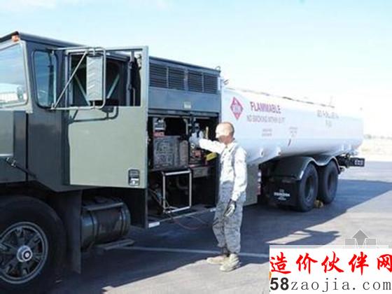 加油车已涂颜料来反射热量