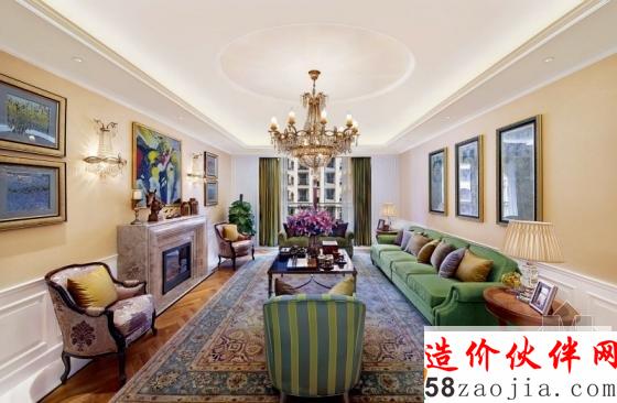 西安荣禾曲池东岸“尊贵典雅”简欧大户型设计