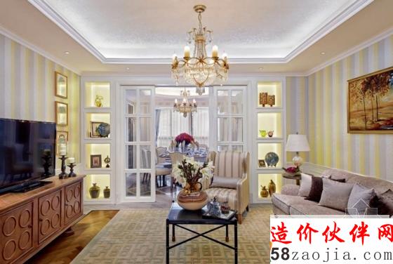 西安荣禾曲池东岸“尊贵典雅”简欧大户型设计