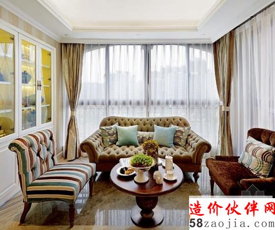 西安荣禾曲池东岸“尊贵典雅”简欧大户型设计