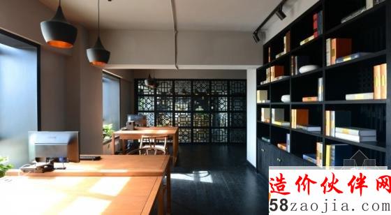 新疆“研墨黑白”新中式安富业消防办公室