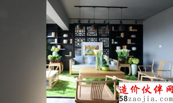 新疆“研墨黑白”新中式安富业消防办公室