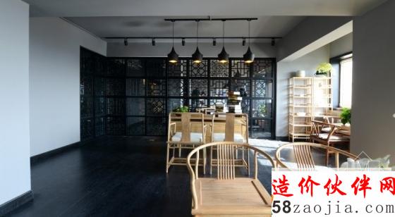 新疆“研墨黑白”新中式安富业消防办公室