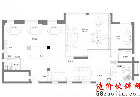 新疆“研墨黑白”新中式安富业消防办公室