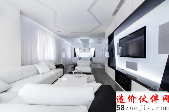 俄罗斯黑白色“冒险计划”未来派公寓