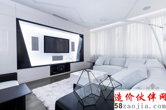 俄罗斯黑白色“冒险计划”未来派公寓