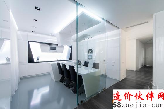 俄罗斯黑白色“冒险计划”未来派公寓