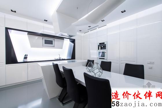 俄罗斯黑白色“冒险计划”未来派公寓