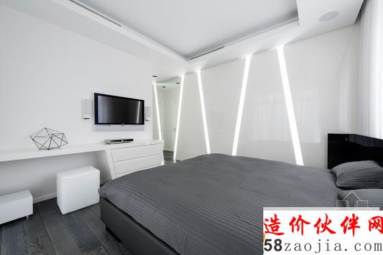 俄罗斯黑白色“冒险计划”未来派公寓