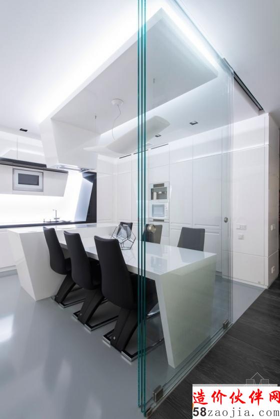 俄罗斯黑白色“冒险计划”未来派公寓