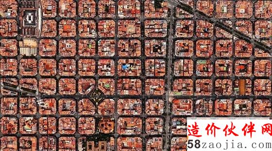 巴塞罗那(Barcelona)城市航拍图