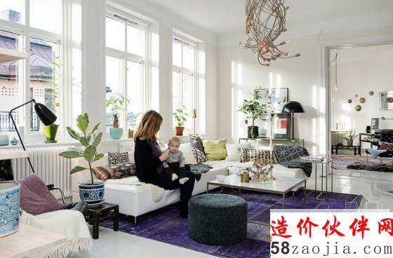 26坪瑞典“L型”小家庭公寓设计