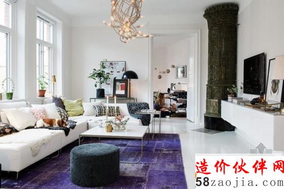 26坪瑞典“L型”小家庭公寓设计