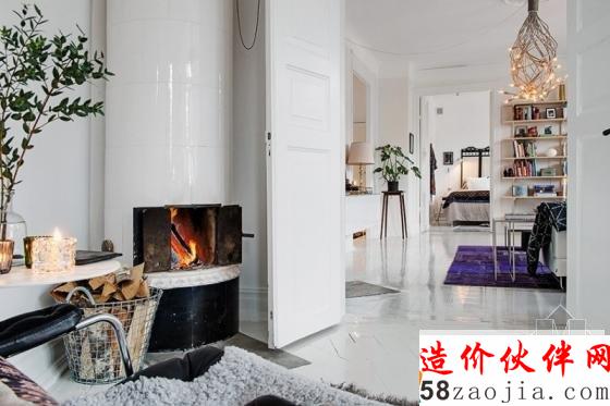 26坪瑞典“L型”小家庭公寓设计