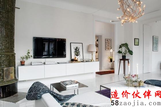 26坪瑞典“L型”小家庭公寓设计