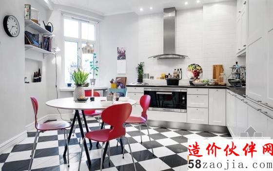 26坪瑞典“L型”小家庭公寓设计