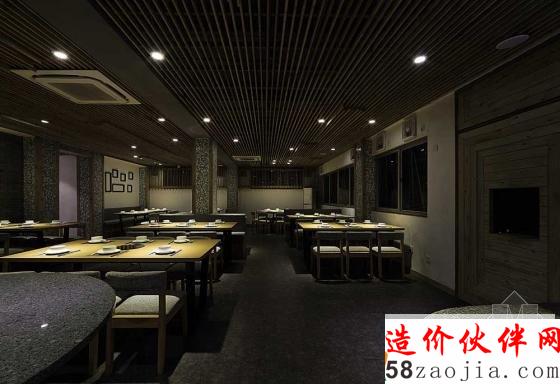 福州360平仓库改建“简”主题大喜膳餐厅