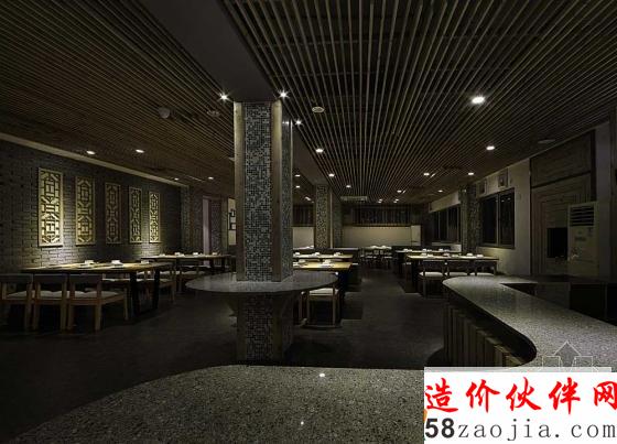 福州360平仓库改建“简”主题大喜膳餐厅