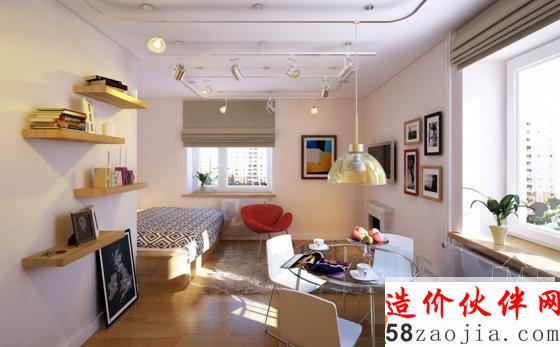 小户型大喜爱!俄罗斯现代15坪数套房设计