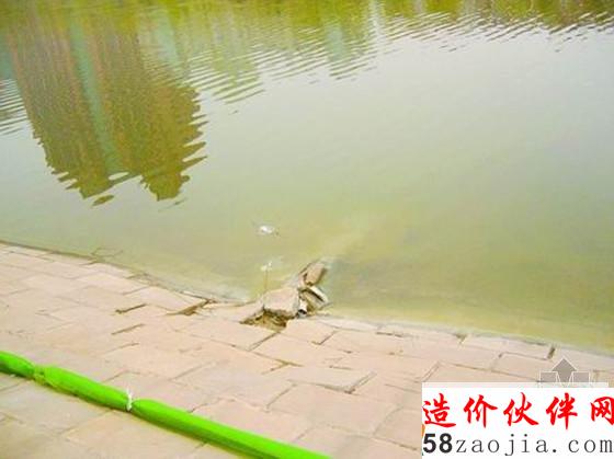 不明污水排放东风渠