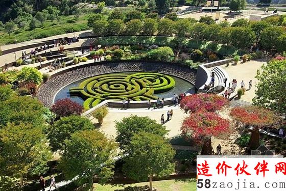 洛杉矶盖蒂中心中央花园