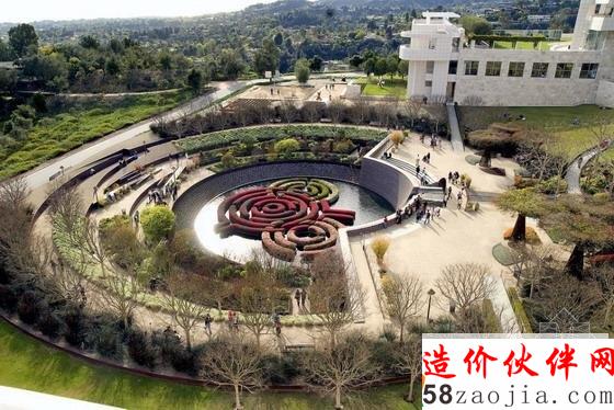 洛杉矶盖蒂中心中央花园