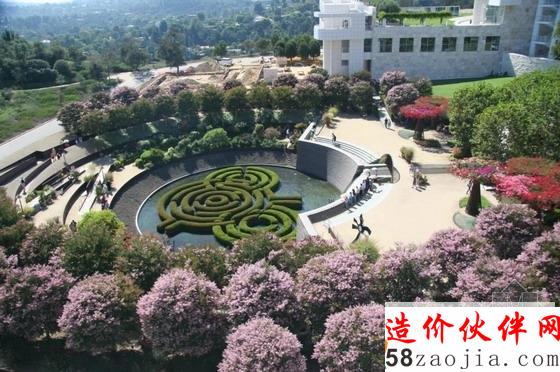 洛杉矶盖蒂中心中央花园