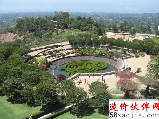 洛杉矶盖蒂中心中央花园