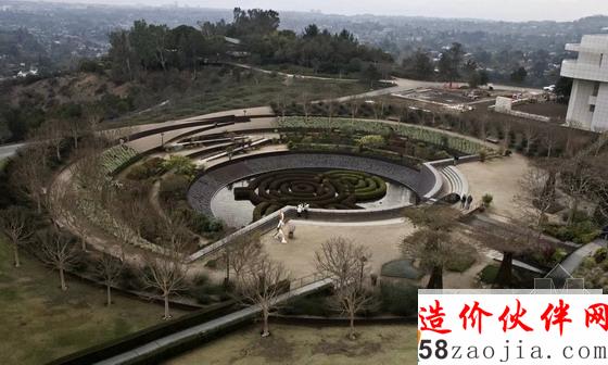 洛杉矶盖蒂中心中央花园