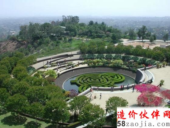 洛杉矶盖蒂中心中央花园