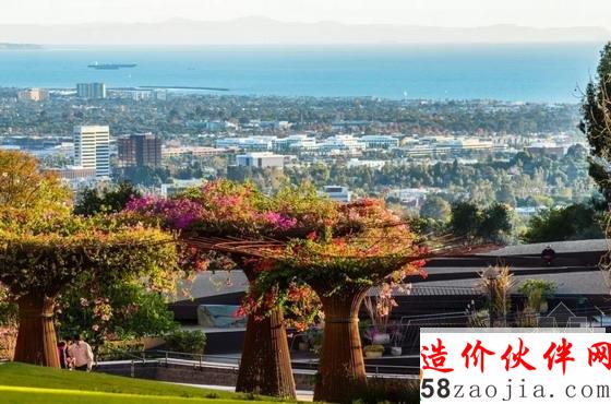 洛杉矶盖蒂中心中央花园