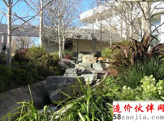 洛杉矶盖蒂中心中央花园