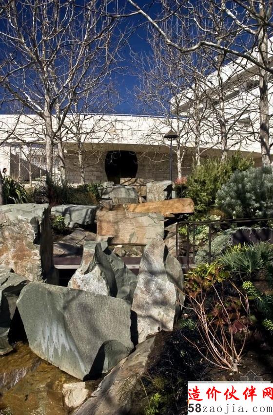 洛杉矶盖蒂中心中央花园