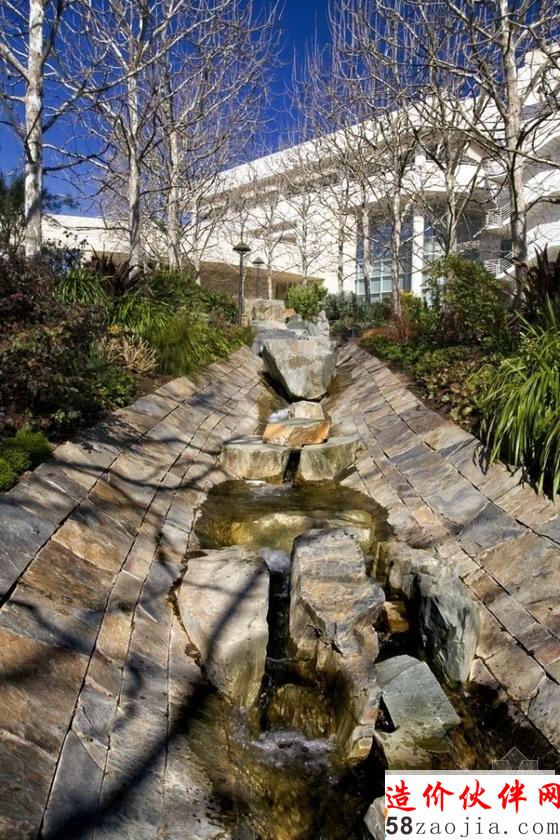 洛杉矶盖蒂中心中央花园