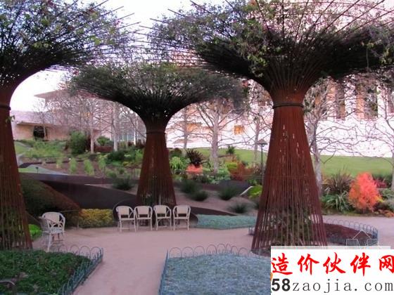 洛杉矶盖蒂中心中央花园