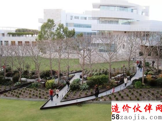 洛杉矶盖蒂中心中央花园