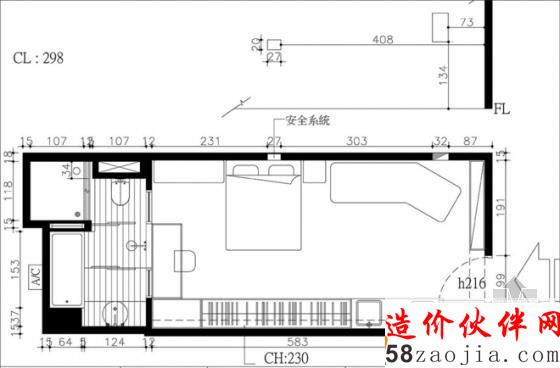 小户型大改造!27平超小户型一居室设计