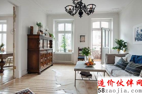 哥德堡翻新变身“精致”宫廷风北欧公寓