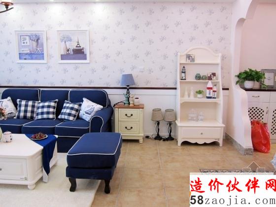 83平上海“蓝色大海”梦想之家两居室设计