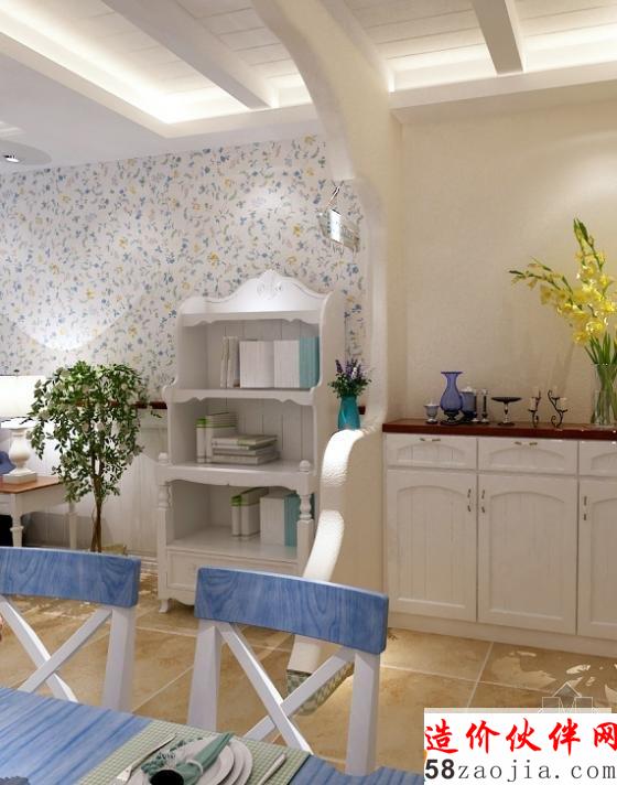 83平上海“蓝色大海”梦想之家两居室设计