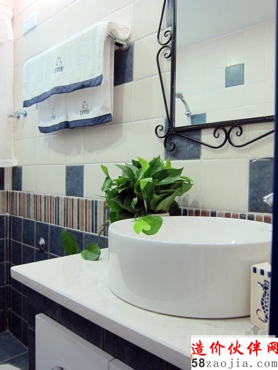 83平上海“蓝色大海”梦想之家两居室设计