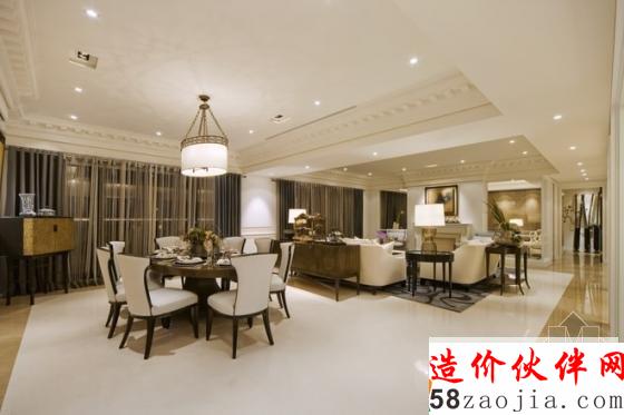 495平欧式“无侵略”白色住宅空间设计