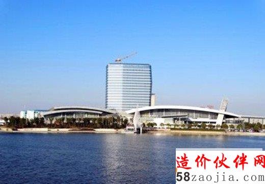 扬州5.5亿国展中心配套酒店主体建成