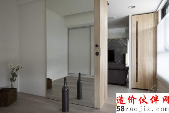 个性时尚!现代简约“墨黑”两居室设计