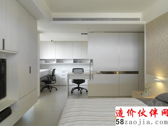 个性时尚!现代简约“墨黑”两居室设计