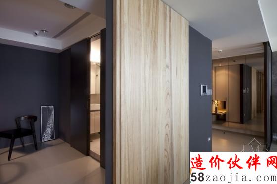 个性时尚!现代简约“墨黑”两居室设计