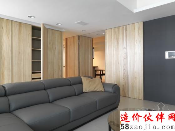 个性时尚!现代简约“墨黑”两居室设计