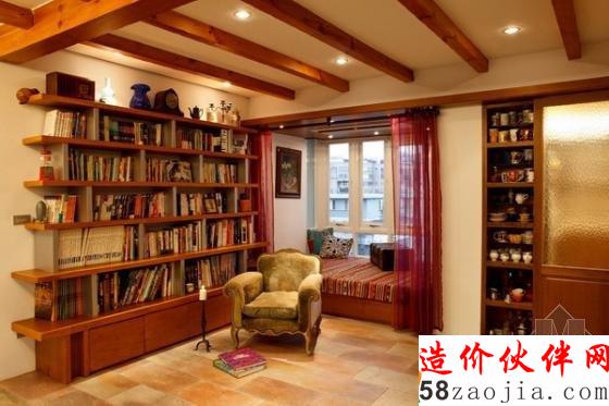 110平温馨美式乡村风情两居室设计