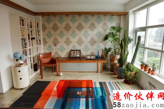 110平温馨美式乡村风情两居室设计